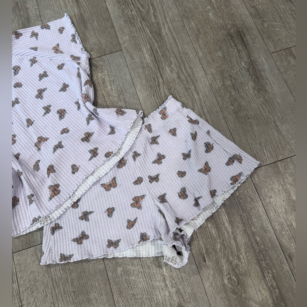 AMERICAN EAGLE Charming Butterfly Print Loungewear Set pajama - Picture 5 of 10